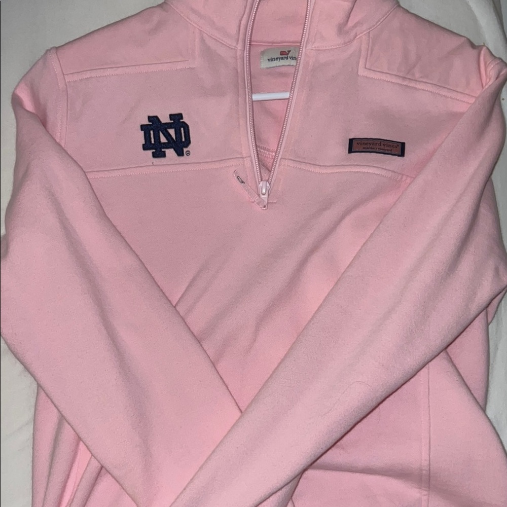 Vineyard Vines Pink Notre Dame Pullover